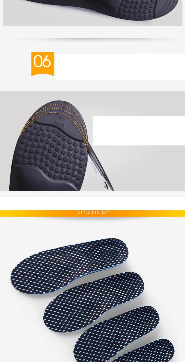 Детская стелька с плоской подошвой стопы с просечкой Х-образной формы ноги вальгусная оформенная нога поддерживающая детская стелька с плоской стопой