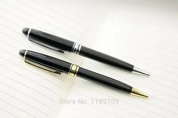 

New high-quality golden silver ballpoint pen for business, Parker refill, school stationery, gifts