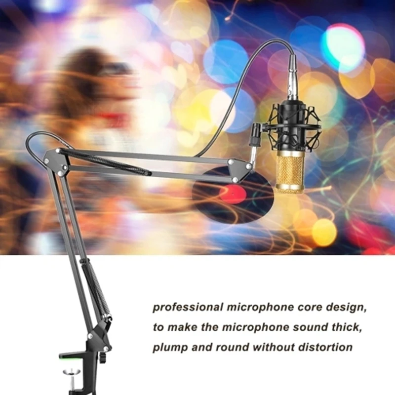 Bm800 профессиональная Подвеска для микрофона, комплект студийного живого потока, вещания, записи, конденсаторный микрофон, набор