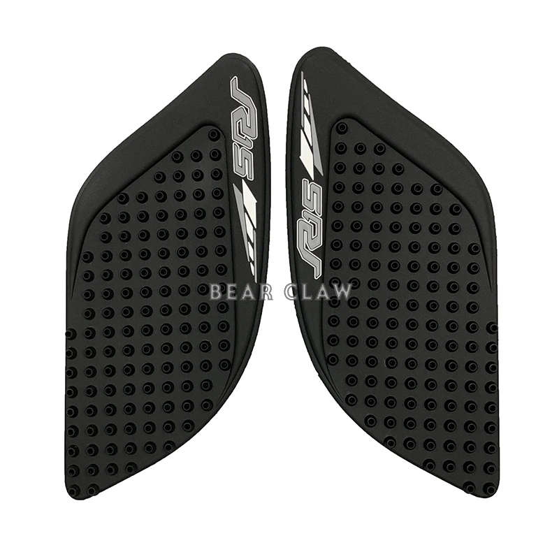 black One pair Для YAMAHA YZF-R15 YZF R15 защитная накладка на бак мотоцикла Наклейка газ колено сцепление Танк тяги Pad Сторона - Цвет: black One pair