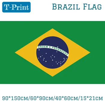 

10PCS Flag 90*150cm/60*90cm Brazil Flag 40*60cm/15*21cm Banners For Event / Office / Home decoration