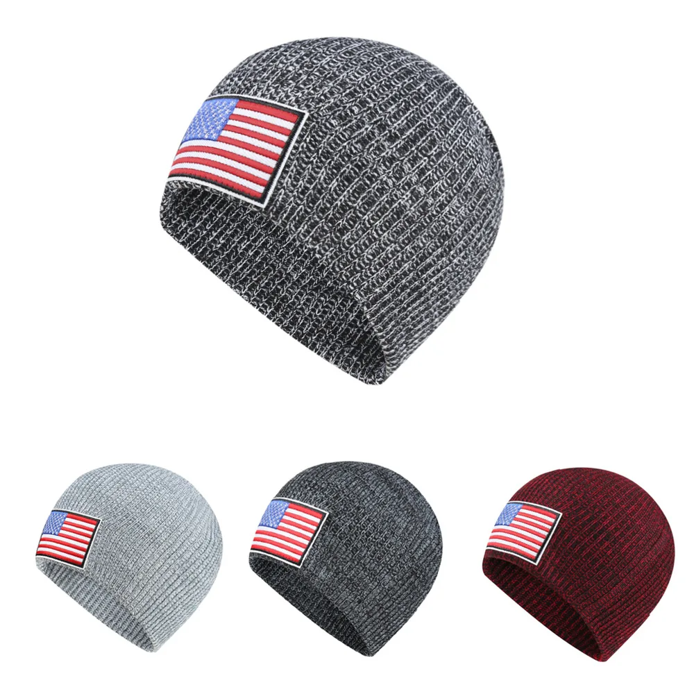 

Beanies for Women Men National Flag Pattern Knit Cap Warm Hat Man Winter Beanie Hats Warm Bonnet Hat Soft Skullie Hat