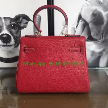 

Leather handbag first layer cowhide ladies bag hit color classic fashion H litchi pattern