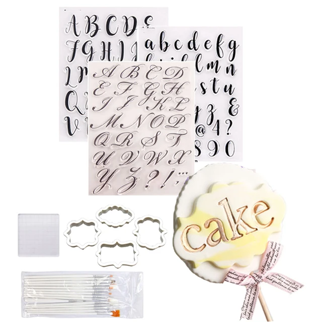 40 Pcs Alphabet Letter Number Fondant Cake Biscuit  Letter Cutters Cake  Decorating - Cake Tools - Aliexpress