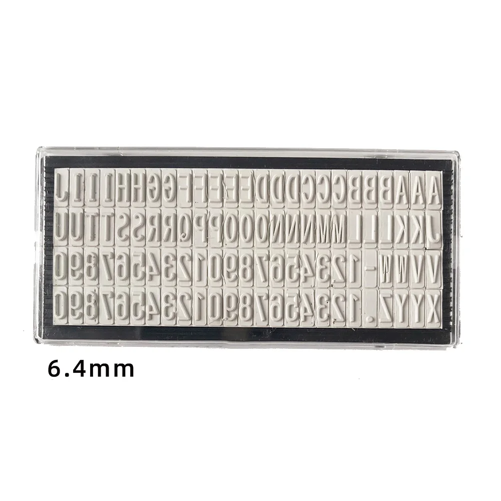 Rubber Stamps 3mm/4mm/6.4mm DIY Personalised Digital Letters Plate Name Address Craft Accessories