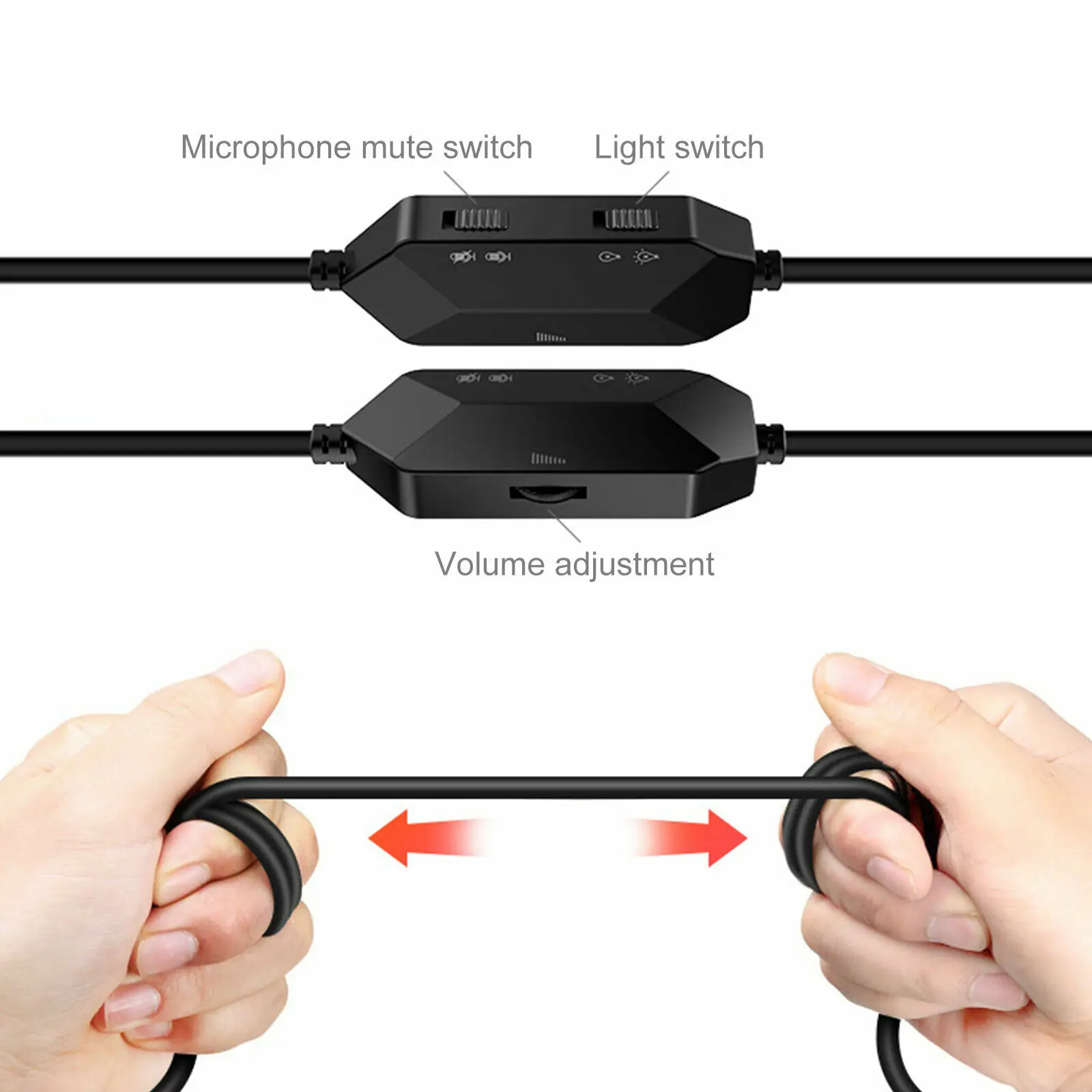 Ottwn New Q2 Game Headphone Stereo Bass Surround With Microphone Gaming Headset Headphone For PS4 Xbox One PC Laptop