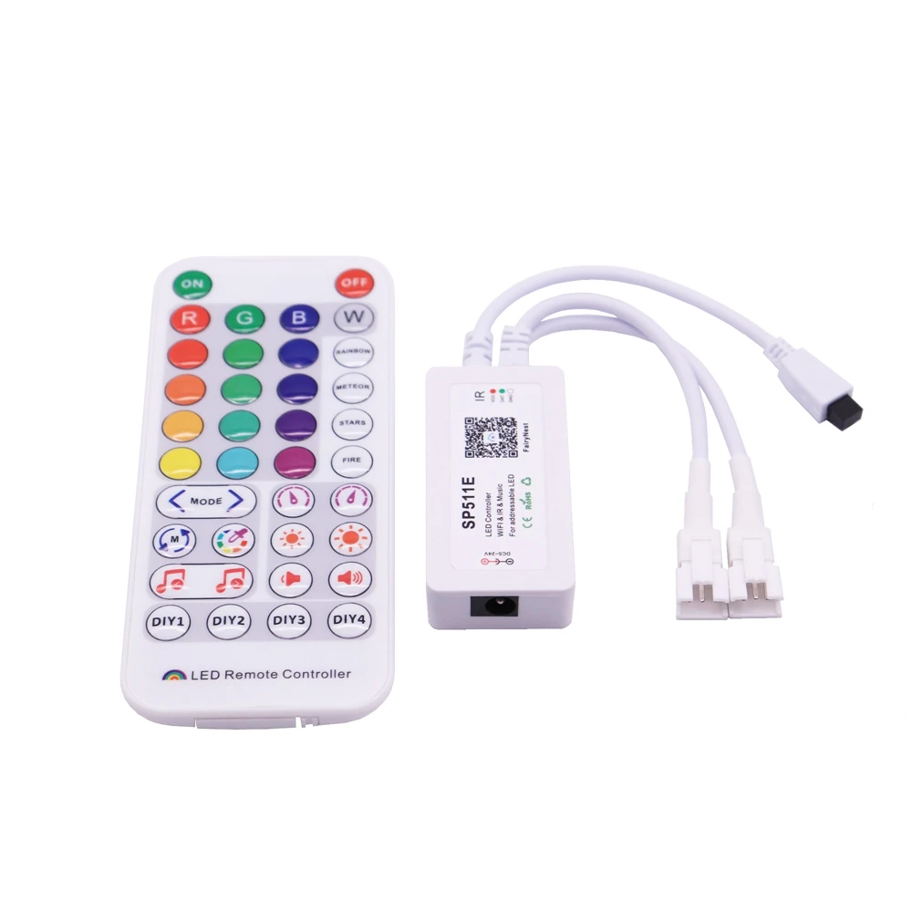 Controlador LED WiFi 5V - App E Controle 2048 LEDs RGB