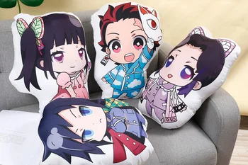 

Japan Anime Demon Slayer Pajamas Wearing PatternTanjirou Nezuko Cute Soft Cushion Toy Home Decoration