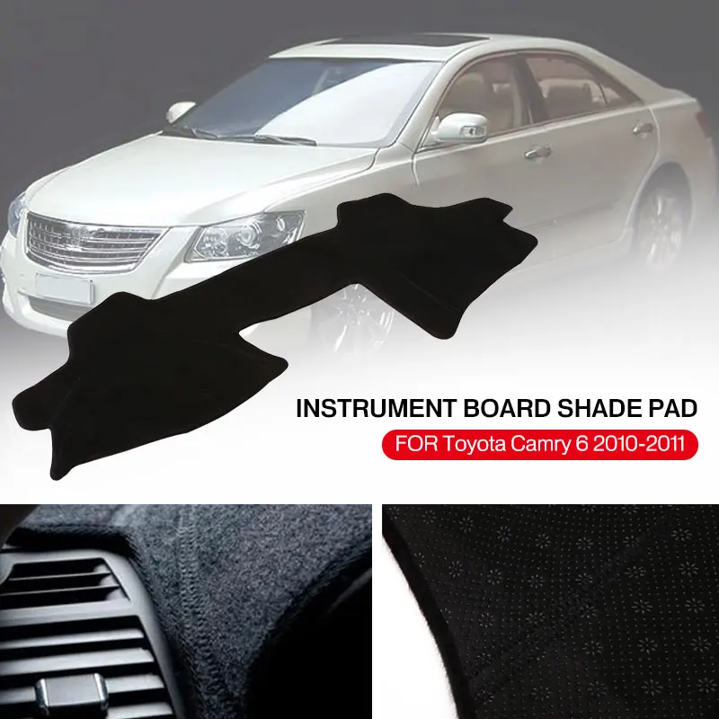 Крышка приборной панели автомобиля коврик для Toyota Camry 6th 2010-2011 серии нескользящий солнцезащитный коврик анти-УФ