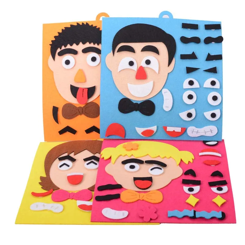 

Super Emotion DIY Change Puzzle Toys Expression Best Gift For Children Changable Face Puzzles For Children