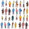 100PCS  1:100-1:200 Miniature Painted Figures Model People Diorama Street Passenger Sand Table Architecture Building Materials 1