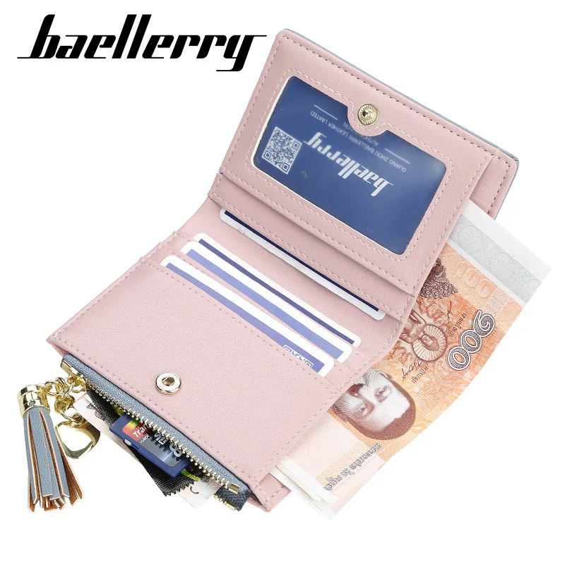 Baellerry, роскошный женский кошелек, держатель для карт, новинка, пэчворк, женский клатч, кошелек, сумка для денег, с кисточками, женские кошельки, отделение для монет, W271