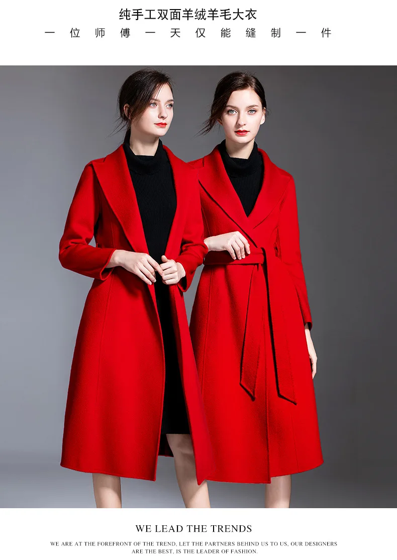 Coat Women Winter New High-end Korean Coat Wavy Cashmere Coat Long Coat Female Coats and Jackets Women Plus Size Coat