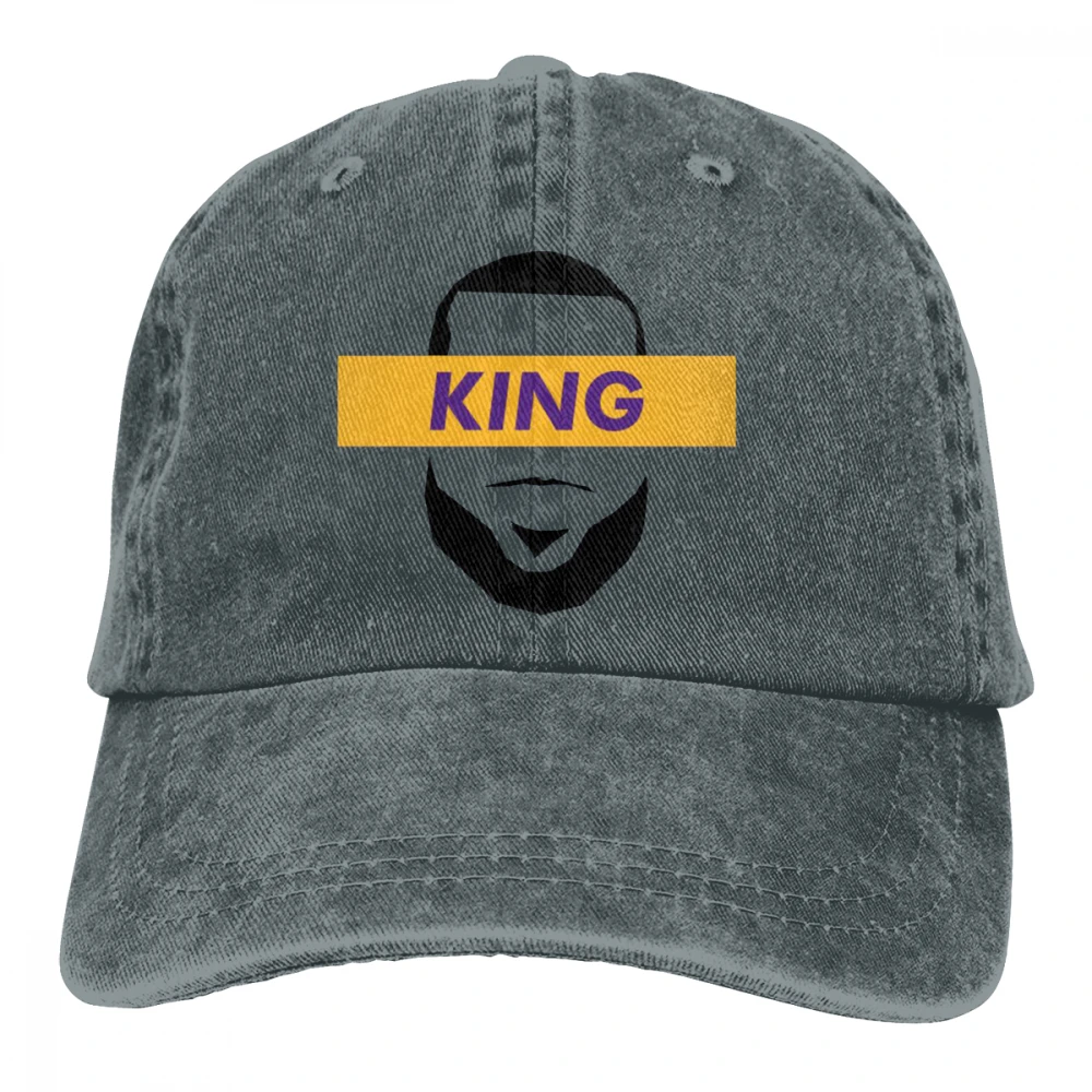 LA King Casquette глубокий Хизер унисекс Мужские Женские джинсовые бейсболка с ремешком кепки Регулируемый Гольф папа шляпа