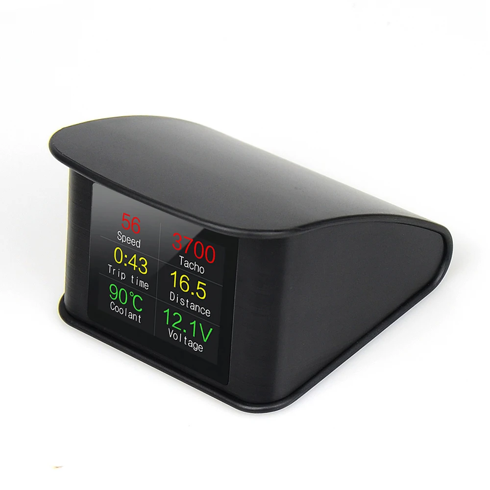 For Car Safety T600 Head Up Display Auto OBD2 GPS Computer Car Digital OBD Driving Speedometer Mileage Fuel Voltage Temperature