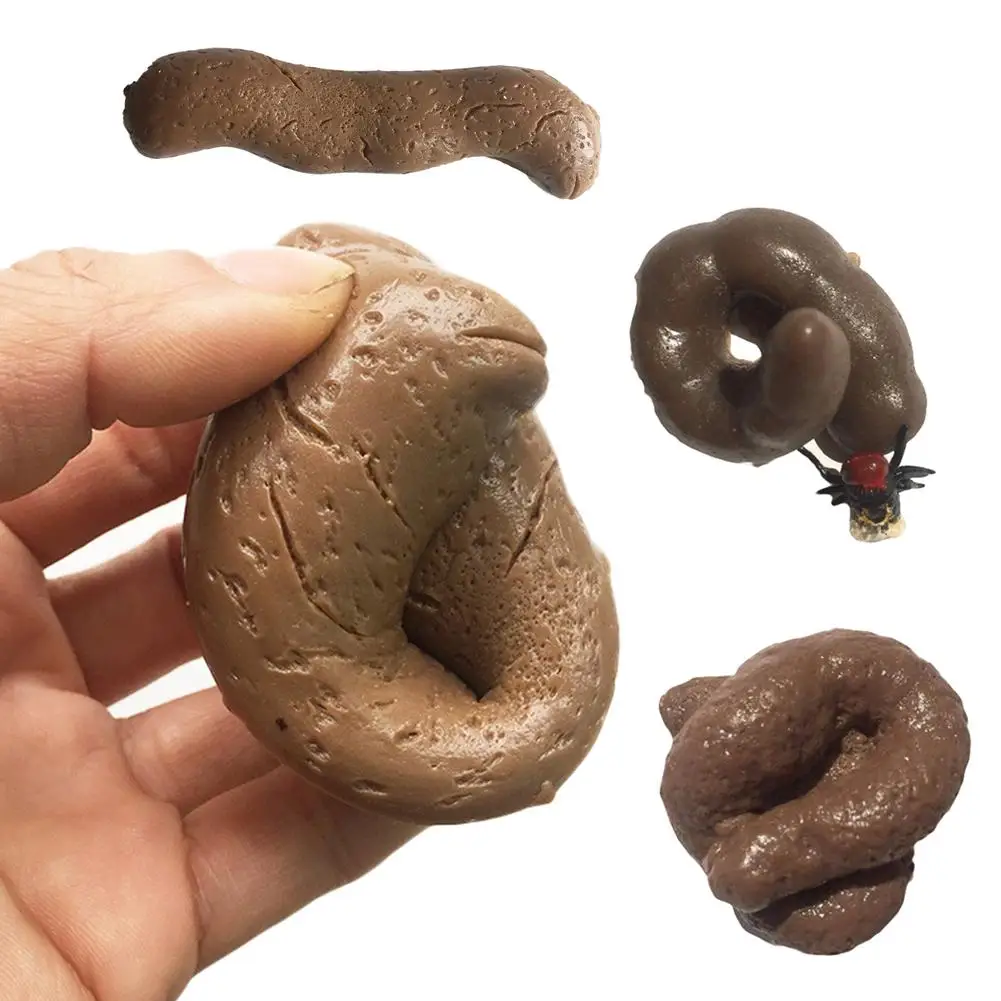 Large Fake Novelty Dog Poo Prank Crap Funny Practical Joke Poop Kid Toy Gag Gift