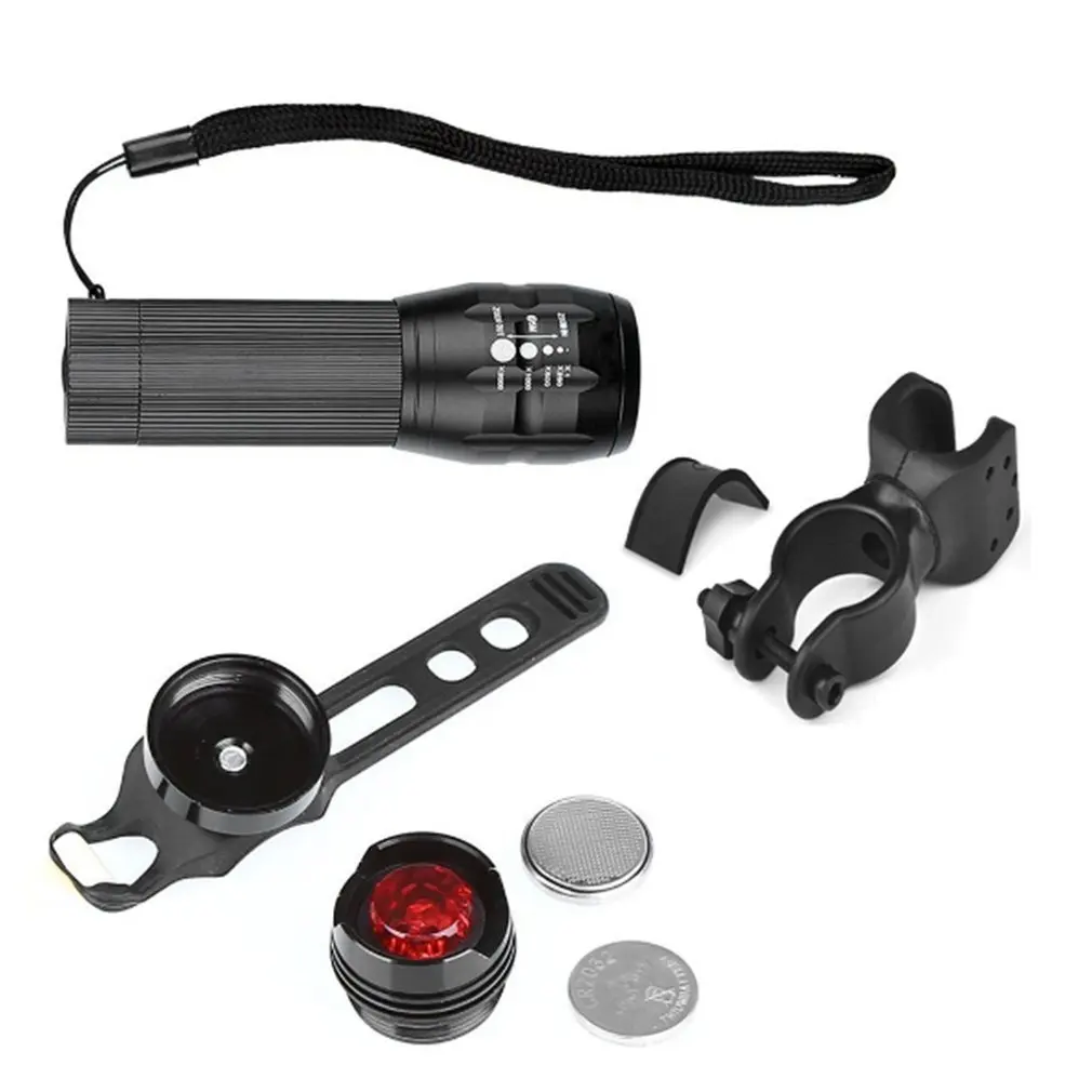 

Bicycle Light Set Super Bright Front Head Light Tail Rear Light LED Cycling Riding Bicycle Headlamp With Mount Holder Battery