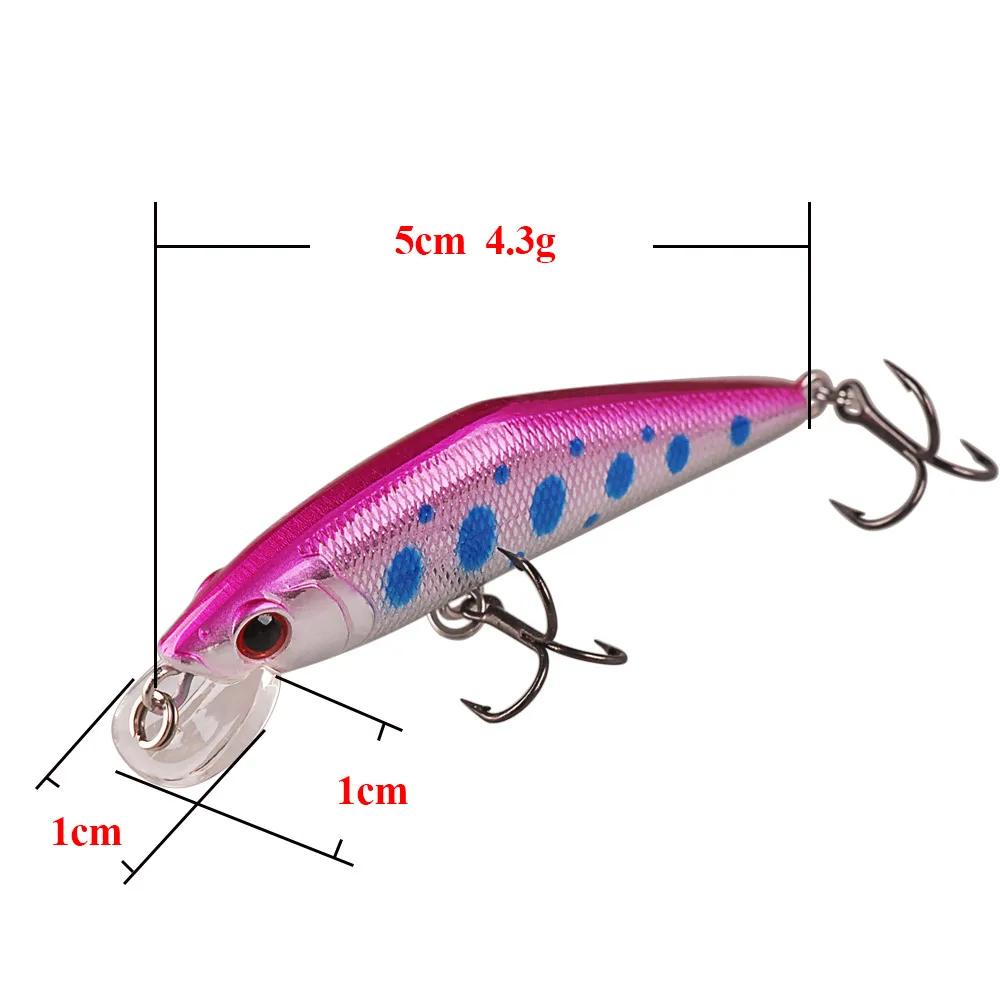 Sinking trout minnow 4.3g isca artificial wobblers fishing lure bionic plastic hard bait for sea fishing bass trout pike pesca Sinking trout minnow 4.3g isca artificial wobblers fishing lure bionic plastic hard bait for sea fishing bass trout pike pesca