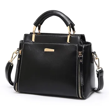 

Women's handbag shoulder bags PU leather fashion style vintage flap bag large capacity vintage bags for girl women solid elegant