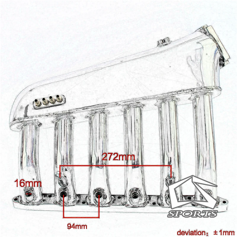 Впускной коллектор пленум впускной + топливная направляющая подходит для BMW E36 E46