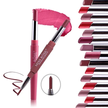 

Double-end Lip Makeup Lipstick Pencil Makeup Cosmetic Tint Sexy Red Lipsticks Waterproof Long Lasting Matte Lip Liner