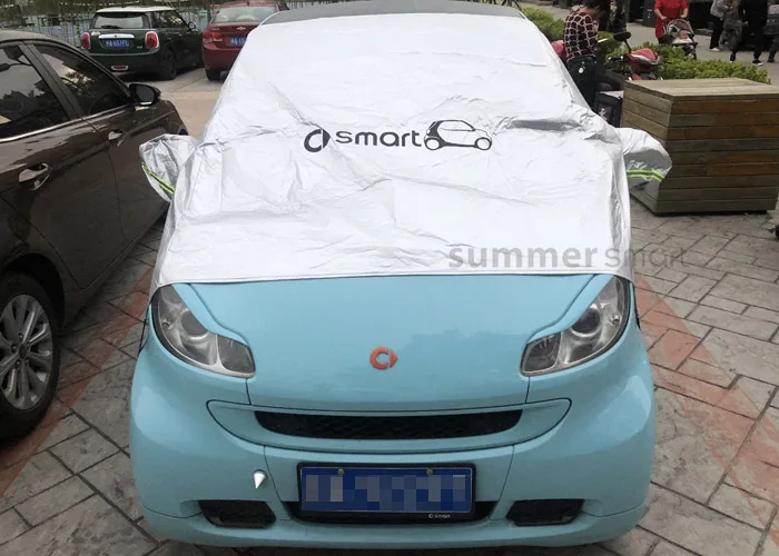 1 комплект, специальное покрытие для автомобиля, защита от солнца, пыленепроницаемый автомобильный чехол для 2009- Mercedes smart fortwo 453 forfour 451