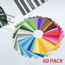 Ручная красочная 60 шт Сделай Сам крафт квадраты нетканые 15 см х 15 см многоцветный нетканый материал ткань мягкая сделай сам Ремесло нетканые ST04