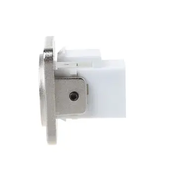 

RJ45 D-type Socket Network Connector Module Metal Panel Mounting CAT5E CAT6