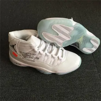 

Nike Air Jordan 11 x Off-White Men Basketball Shoes Male Outdoor Sports Shoes Leisure High-end Comfortable Sneakers,Size 40-47