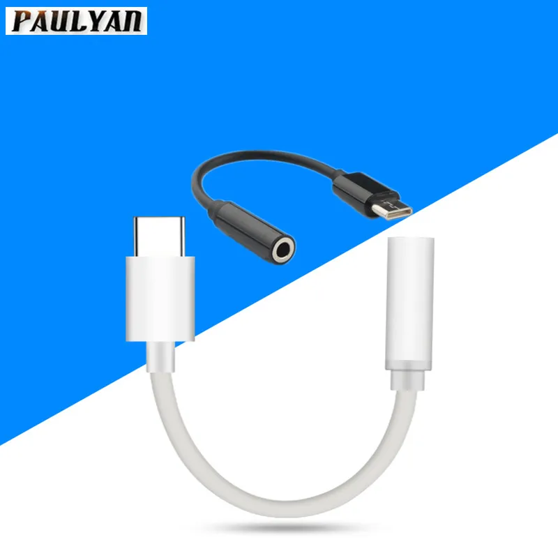 

Type C 3.5 Jack Earphone Cable USB C to 3.5mm AUX Headphones Adapter For Huawei P30 P20 Pro For Xiaomi mi 8 mi6 mi9