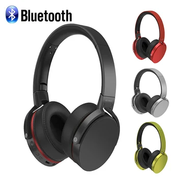 

New Portable Wireless Headphones Bluetooth StereoHeadset Audio Mp3 Adjustable Earphones with Mic for Music MP4
