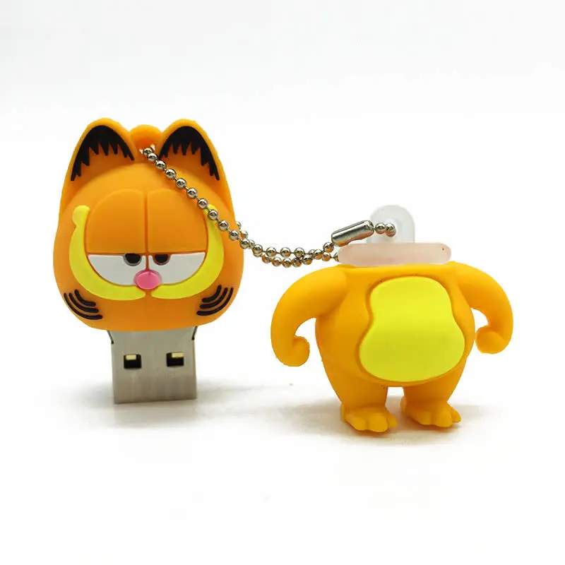 usb флеш-накопитель 128 ГБ, мультяшный карфилд, usb 2,0, флеш-накопитель, 8 ГБ, 16 ГБ, 32 ГБ, 64 ГБ, креативный ключ, флешка, 4 Гб, карта памяти для ребенка
