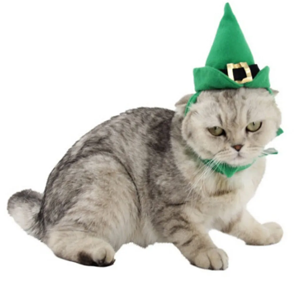 Pet Cat Dog Christmas hap cap Scarf Holiday Decoration Cat Scarf Dog Small Animal Humanized design lovely Hat for pet Christmas