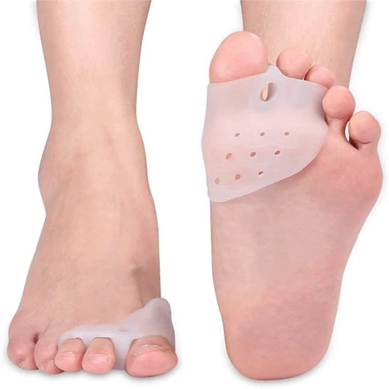 2Pcs=1Pair Silicone Toes Separator Bunion Bone Ectropion Adjuster Toes Outer Appliance Foot Care Tools Hallux Valgus Corrector 2pcs 1pair silicone toes separator bunion bone ectropion adjuster toes outer appliance foot care tools hallux valgus corrector