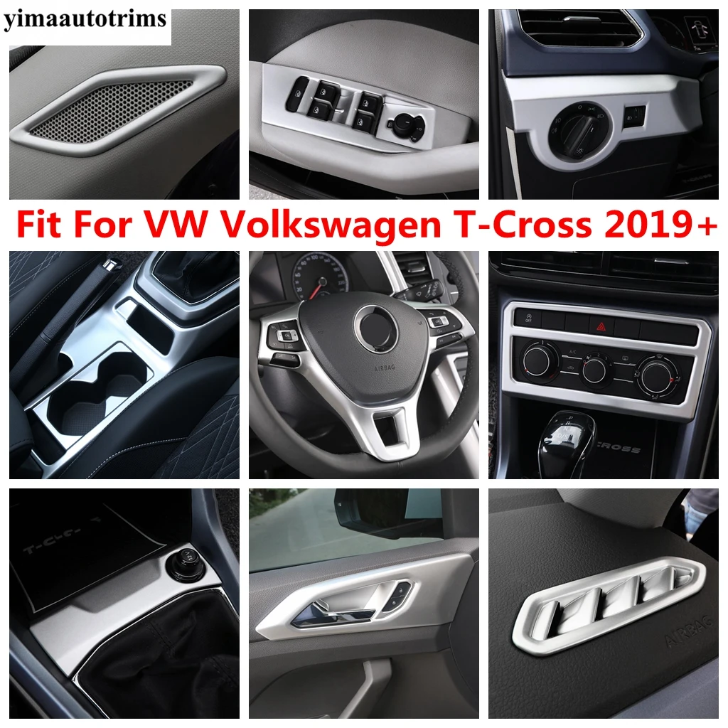 Cambio Ac Air Vent Head Light Coprivolante Trim Accessori Per Vw Volkswagen T-Cross T Cross 2019-2023 Kit Interno