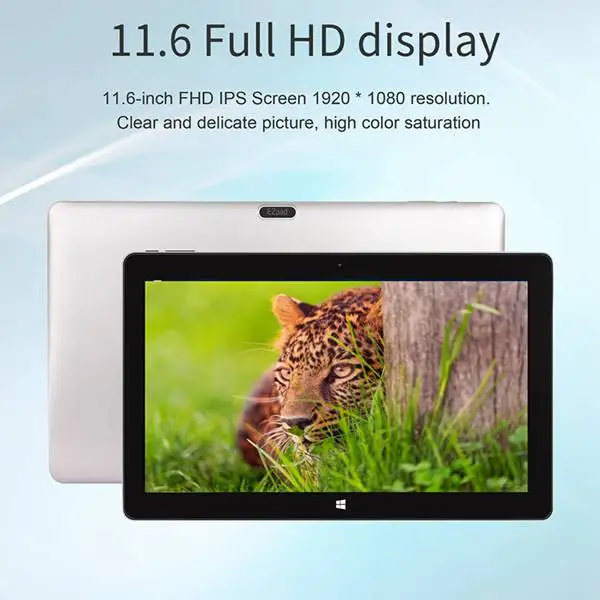 Планшет Ezpad 6 Pro 2 в 1, 11,6 дюймов, 1080 P, Ips экран, тел. 6 ГБ, Ddr3, 64 ГБ, Emmc Apollo Lake N3450, Windows 10, планшетный ПК