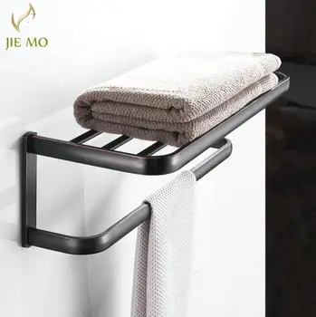 

Black Bath Towel Rack /Towe shelf Towel Holder Bathroom Black brass bathroom accessories JM-FZC