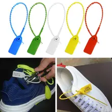 100 шт одноразовые пластиковые Pull-Tite защитные уплотнения вывески пронумерованные самофиксаторы E65B