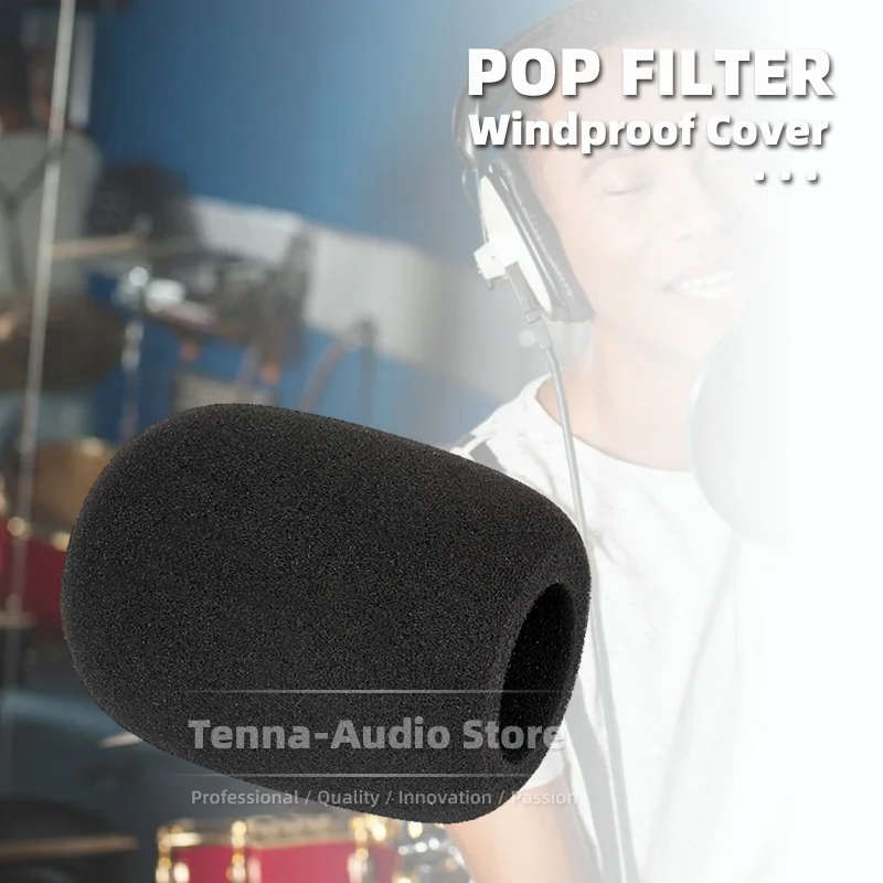 Brisa Microfone Esponja Mic Capa Espuma à Prova de Vento para Electro Voz ev Re20 Re27n d Re320 Pára-brisas à Prova de Poeira Pop Filtro - Image 5