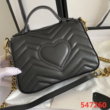 

2020 Luxury New Trendy Love Wave Pattern Goddess Bag Wild Diamond Chain Single Shoulder Diagonal Small Square Bag Female