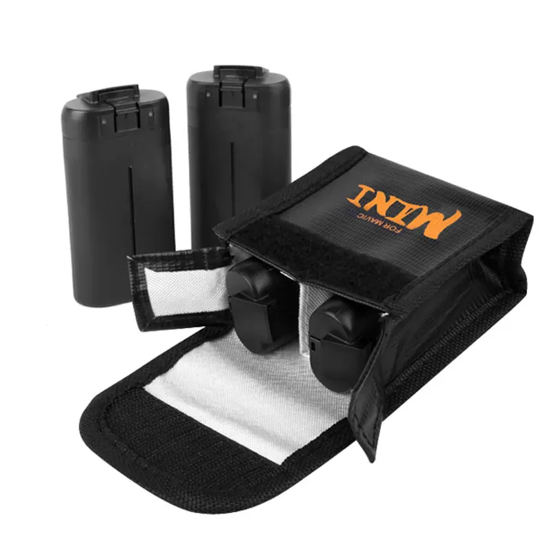 Buy Flight Battery Safe Bag for DJI Mavic MINI Drone Protective Case Transport Safe Protector Explosion-proof Anti-scratch Accessory