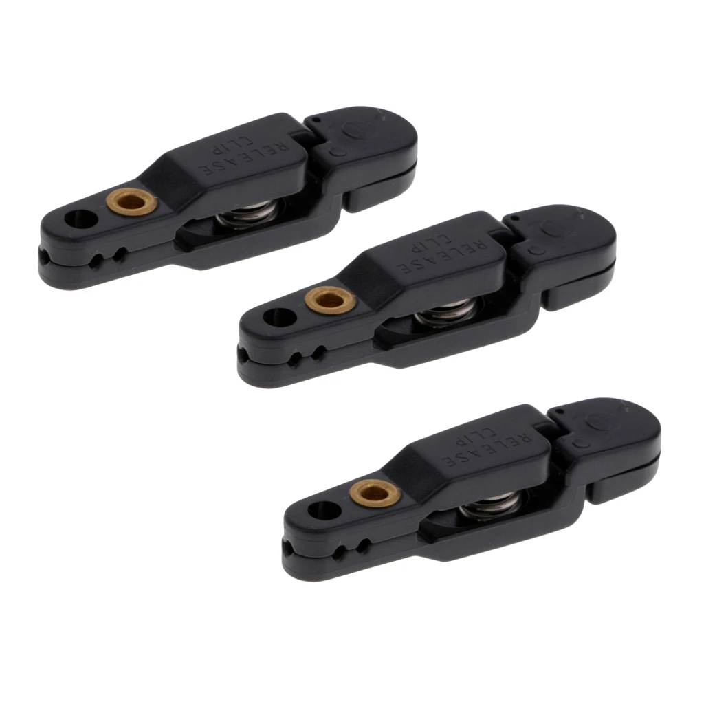 Lot 3~8pcs Outrigger / Downrigger / Planer Board Release Clips Padded Snap Release Clip with Pin Replacement Tackles Black