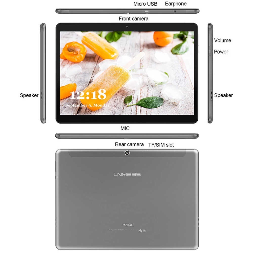 LNMBBS M20 планшет 10 1 дюймов android 8 0 планшеты 3G + 32 ГБ 4 64 Гб/128 1920*1200 ips wifi Две sim карты carmea