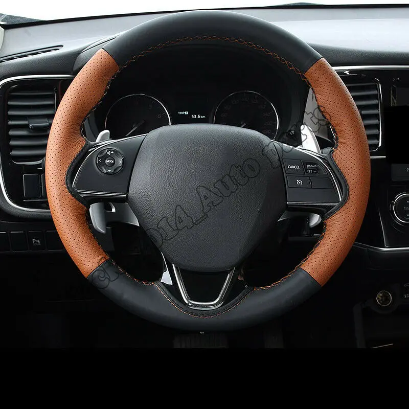 Крышка рулевого колеса автомобиля сумка из ПУ и кожи для Mitsubishi Outlander