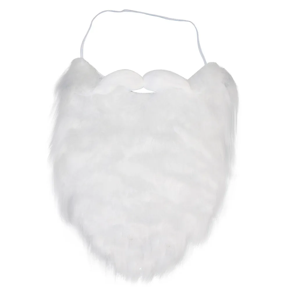 Santa's Beard- Christmas Santa Claus Beard Fake Beard On Accessory Costume New Christmas Wig Party Decoration Props#JP
