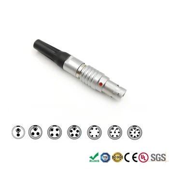 

FGF 0B 2 3 4 5 6 7 9 Pin Male Plug Connector Double Key 155 Degree