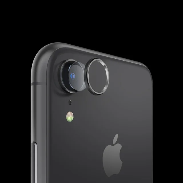Black and Glass Для iPhone XR чехол для iPhone 11 Pro X R S XS Max чехол для iPhone 7 6 6s 8 Plus 11 объектив камеры защитное кольцо для экрана - Цвет: Black and Glass