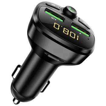 

FM Transmitter Car MP3 Player Car FM Transmitter Bluetooth MP3 HD Call Lossless Sound Quality Dual USB Player Car Charger#Y-5