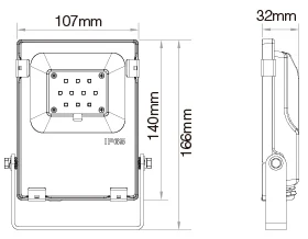 Miboxer DC24V 10 Вт RGB+ CCT Светодиодный прожектор FUTT06 2,4 г водонепроницаемый IP65 открытый светильник для садового строительства пастбища освещение