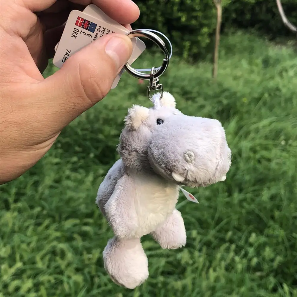 10cm Raccoon, koala, elephant Wolf Anime Keychain Car Key Keychains Key Pendant for Bag Gifts for Women Kids Girls Keychain - Цвет: Оранжевый